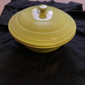 Fiestaware Chartreuse Covered Casserole